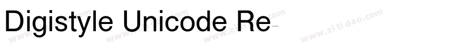 Digistyle Unicode Re字体转换